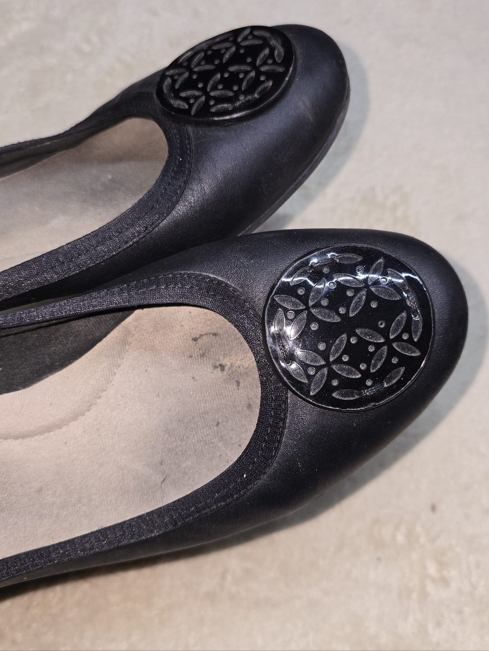 Clarks Gracelin Lola Ballet Flat Womens Size 9m Black Ultimate - Picture 2 of 6